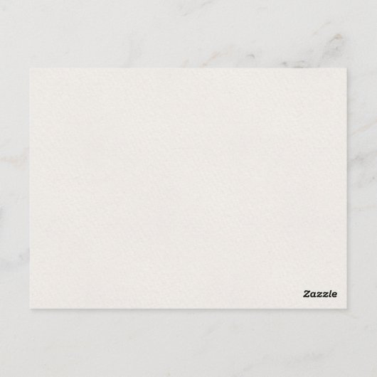 Geel Paarse Sinaasappel Wildflowers Bruiloft Briefkaart (Achterkant)