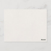  Geel Paarse Wildflower Krans Bruiloft Briefkaart (Achterkant)