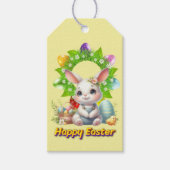 Geel Paasseizoen Cadeaulabel (Voorkant)