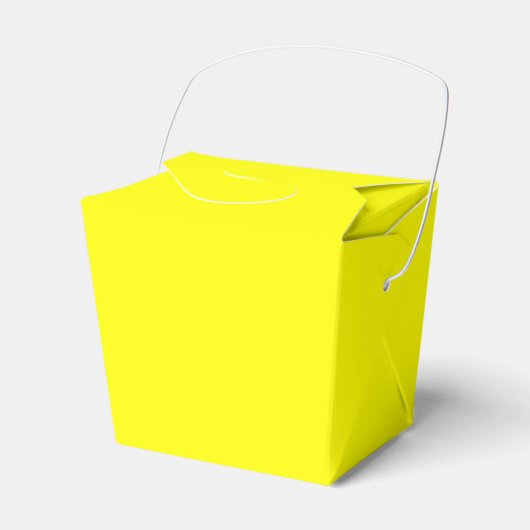 Geel pak uit de voordeur bedankdoosjes (Voorkant Zijde)
