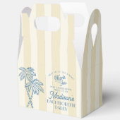 Geel Palm Spring Pastel Strand Bruidsfeestje Bedankdoosjes (Open)