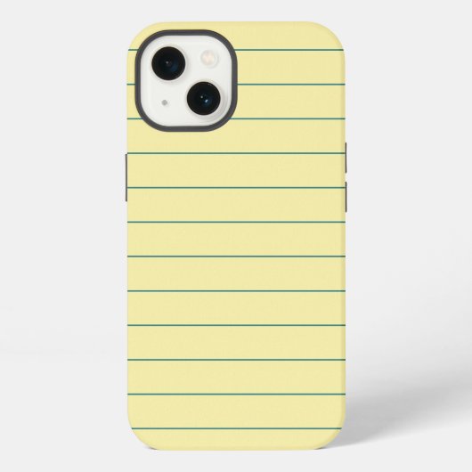 Geel Papier iPhone Hoesje (Achterkant)