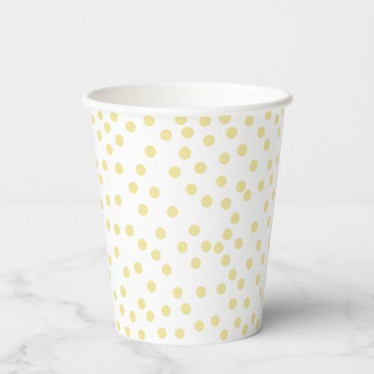 Geel papier met polkadot beker (Achterkant)