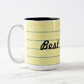 Geel papier tweekleurige koffiemok (Links)