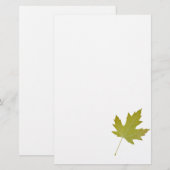 Geel papier van leder in Sycamore (Voorkant / Achterkant)