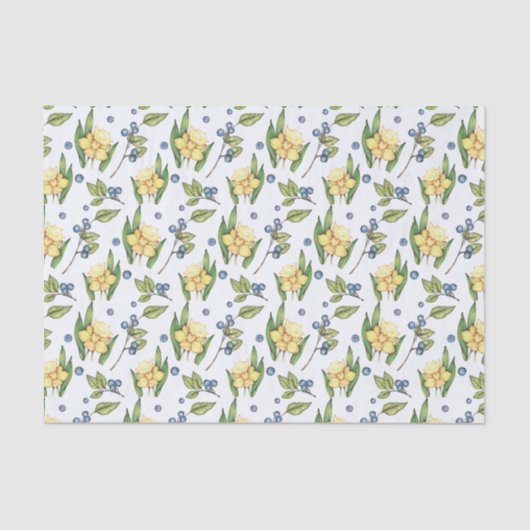 Geel papier voor gifstoffen en blauwbessen (Voorkant)