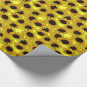 Geel papier voor gouden zonnebloempitten (Hoek)