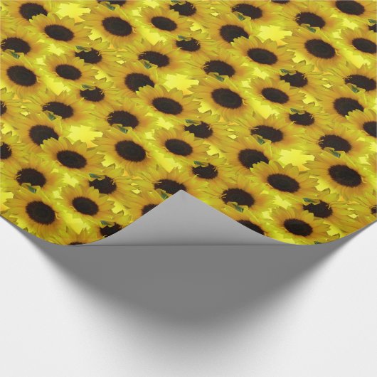 Geel papier voor gouden zonnebloempitten (Hoek)