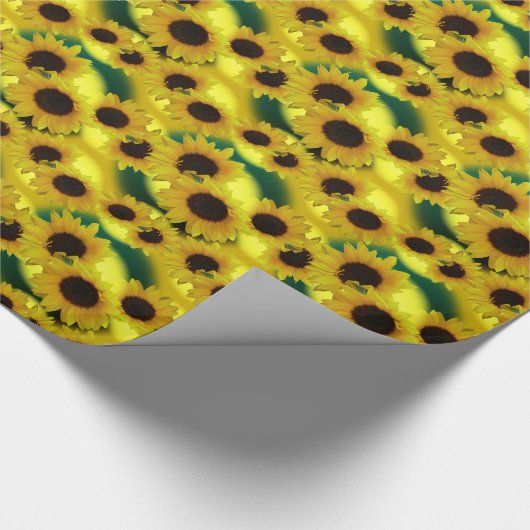 Geel papier voor gouden zonnebloempitten (Hoek)