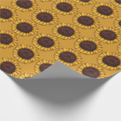 Geel papier voor gouden zonnebloempitten (Hoek)