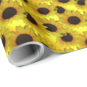 Geel papier voor gouden zonnebloempitten (Rol Hoek)