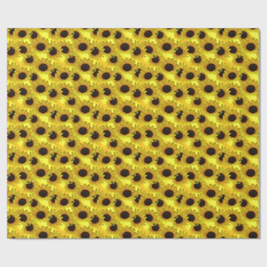 Geel papier voor gouden zonnebloempitten (Vlak)