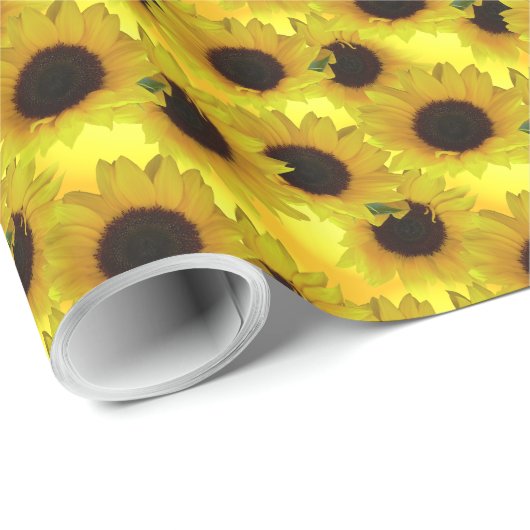 Geel papier voor gouden zonnebloempitten (Rol Hoek)