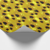 Geel papier voor gouden zonnebloempitten (Hoek)