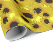 Geel papier voor gouden zonnebloempitten (Rol Hoek)