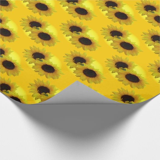 Geel papier voor gouden zonnebloempitten (Hoek)