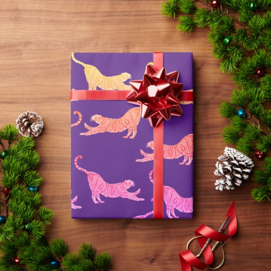 Geel papier voor het oppakken van tigers (Feestdagen Geschenken)