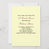 geel Parijse Eiffeltoren vrijgezellenfeest theefee Kaart (Achterkant)