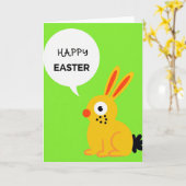 Geel Pasen Kaart met Creatuur (Gele Bloem)
