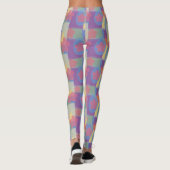  geel patchpatroon leggings (Achterkant)