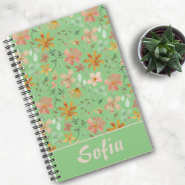 Geel patroon botanische groene naam groene planner