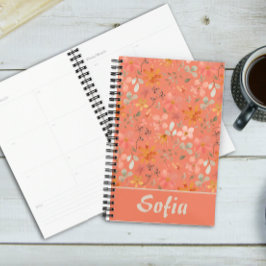 Geel patroon botanische groene naam sinaasappel pl planner