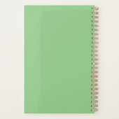 Geel patroon citroen groene naam planner (Achterkant)