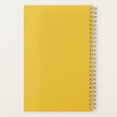 Geel patroon citroen groene naam planner (Achterkant)