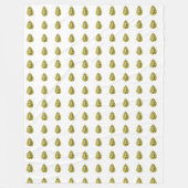 Geel patroon fleece deken (Voorkant)