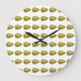Geel patroon grote klok