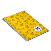 geel patroon | Jouw naam toevoegen Notitieboek (Rechterzijde)