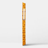 Geel patroon met achtergrondstructuur van gebreide Case-Mate iPhone case (Achterkant / Links)