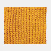 Geel patroon met achtergrondstructuur van gebreide fleece deken (Voorkant (Horizontaal))