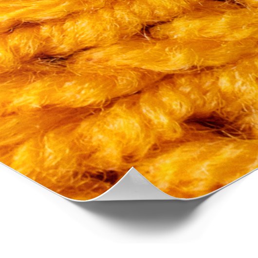 Geel patroon met achtergrondstructuur van gebreide poster (Hoek)