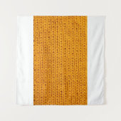 Geel patroon met achtergrondstructuur van gebreide wandkleed (Voorkant (horizontaal))