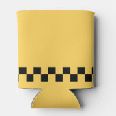 Geel patroon met stuurcabinecontrole blikjeskoeler (Achterkant)