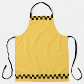 Geel patroon met stuurcabinecontrole schort (Voorkant)