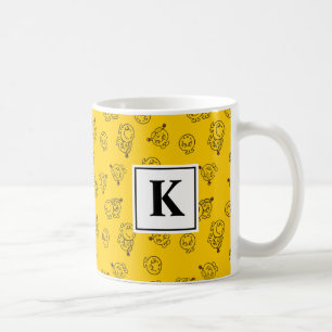 geel patroon   Monogram Koffiemok