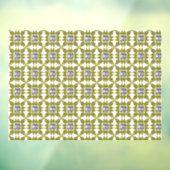 Geel patroon raamsticker (Vel 3)