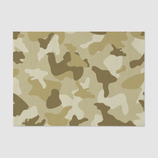 Geel patroon van camouflage tissuepapier (Voorkant)