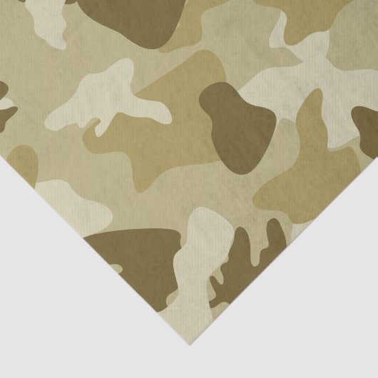 Geel patroon van camouflage tissuepapier (Detail)