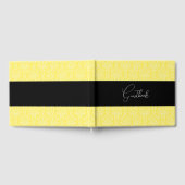 Geel  Patroon Wedding Gastenboek (Volledig)
