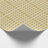 Geel patroonpapier cadeaupapier (Hoek)