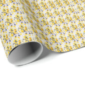 Geel patroonpapier cadeaupapier (Rol Hoek)