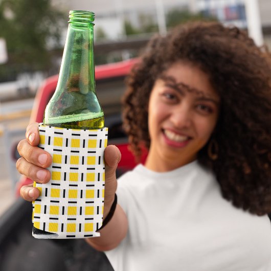 Geel patroonpatroon blikjeskoeler