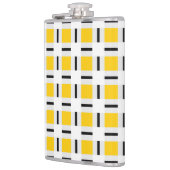 Geel patroonpatroon heupfles (Links)