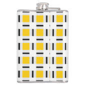 Geel patroonpatroon heupfles (Achterkant)