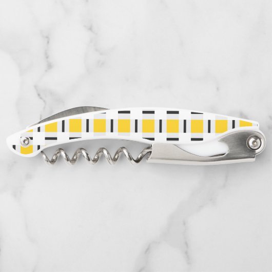 Geel patroonpatroon kurkentrekker (Achterkant)