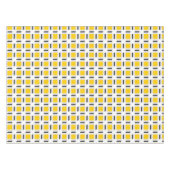 Geel patroonpatroon tafelkleed (Voorkant (Horizontaal))