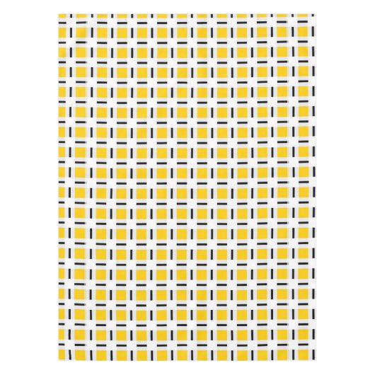 Geel patroonpatroon tafelkleed (Voorkant)